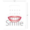 Practicon Brush Floss & Smile 7-3/4" x 9" Dental Giveaway Bag, Dental Hygiene Patient Care Goodie Bag, Dentist Office Plastic Gift Bags, 100 Pack view 4