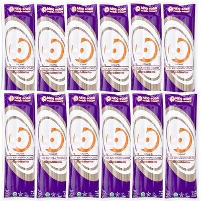 100% Buckwheat Pasta Noodles 12-PACK- Organic & Gluten-Free- 105.6oz, 3 servings per package