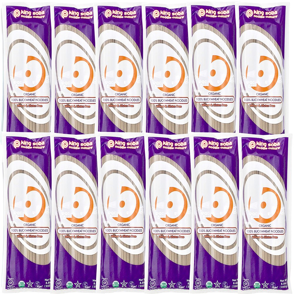 100% Buckwheat Pasta Noodles 12-PACK- Organic & Gluten-Free- 105.6oz, 3 servings per package