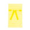  Kakkei FHRY03 Drawstring Bag, Non-woven Fabric, Ribbon Included, 10 Pieces, M, Yellow view 2
