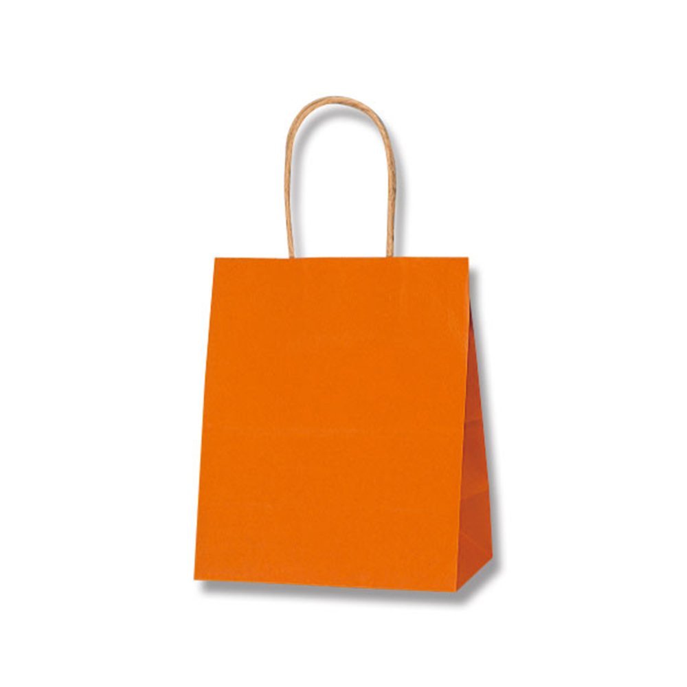(Shimojima) Heiko 25CB 21-12 Paper Bags, Unbleached, Craft, Orange, 8.3 x 4.7 x 9.8 inches (21 x 12 x 25 cm), 50 Sheets