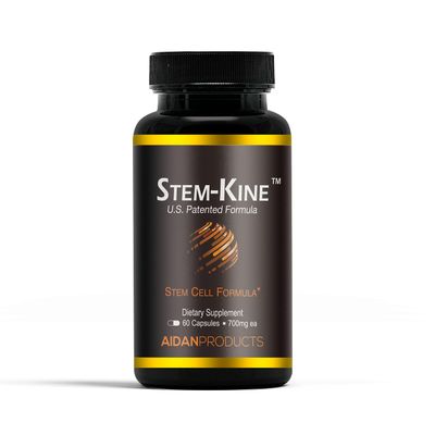 Aidan Products Stem-Kine: Clinically Proven to Increase Circulating Stem Cells, Promoting Healing and Anti-Aging (60 Capsules)