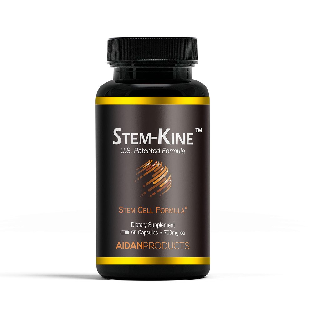 Aidan Products Stem-Kine: Clinically Proven to Increase Circulating Stem Cells, Promoting Healing and Anti-Aging (60 Capsules)