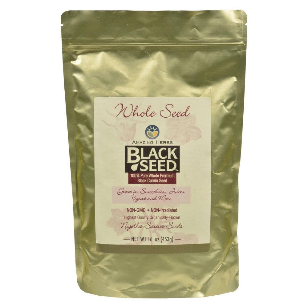 Amazing Herbs Black Seed Whole Seed - 16 Oz
