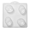 World of s 4 Cavity Rose in Oval Soap/Bath Bomb Mold M94 view 1