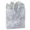 VOGUE Snowflake Flurry Plastic BagsMINI-PK 4 mil HD Plastic 16x6x12" 4 unit, 25 pack per unit. view 1