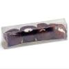 2 pc SMALL Clear Truffle Boxesw/GOLD Bottom 6-1/16x1-1/4x1-1/8" (2 unit, 25 pack per unit.) view 1