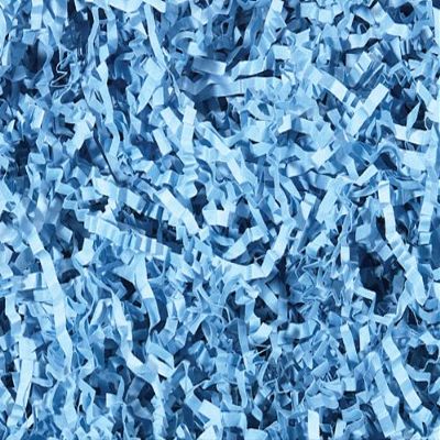 LIGHT BLUE Crinkle Cut? Paper Shred10 lb. BOX ~ Spring-Fill? Shred (2 unit, 1 pack per unit.)