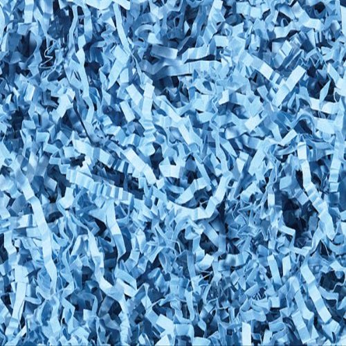 LIGHT BLUE Crinkle Cut? Paper Shred10 lb. BOX ~ Spring-Fill? Shred (2 unit, 1 pack per unit.)