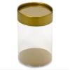 2 Pc. SMALL ROUND GOLD ContainersPET 3" dia.x 3" H Gold Lid and Base (5 unit, 6 pack per unit.) view 1