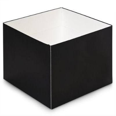 10x10x5-1/2" SOLID MATTE BLACKGourmet Box Base (1 unit, 25 pack per unit.)