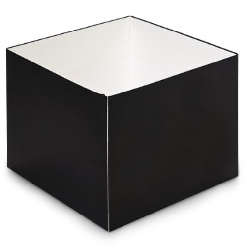 10x10x5-1/2" SOLID MATTE BLACKGourmet Box Base (1 unit, 25 pack per unit.)