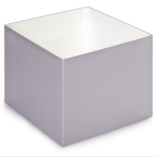 10x10x5-1/2" Solid Matte SILVERGourmet Box Base (1 Unit, 25 Pack per Unit.)