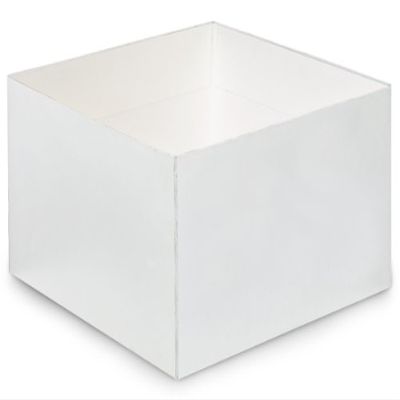 10x10x5-1/2" SOLID MATTE WHITEGourmet Box Base (1 unit, 25 pack per unit.)
