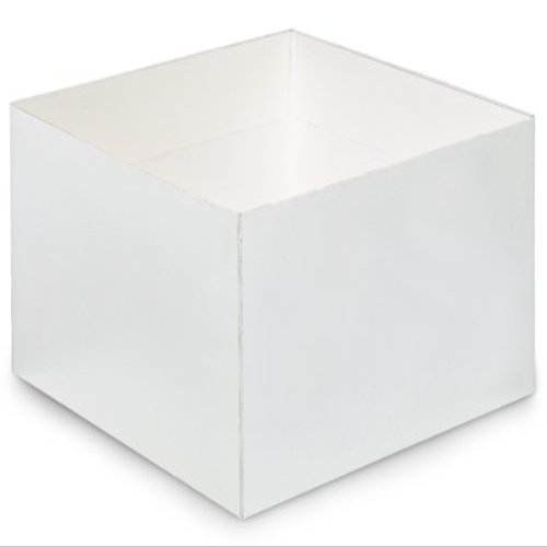 10x10x5-1/2" SOLID MATTE WHITEGourmet Box Base (1 unit, 25 pack per unit.)