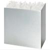 Large Solid Metallic Silver BasketBoxes 10-1/4x6x7-1/2" (2 Unit, 6 Pack per Unit.) view 1