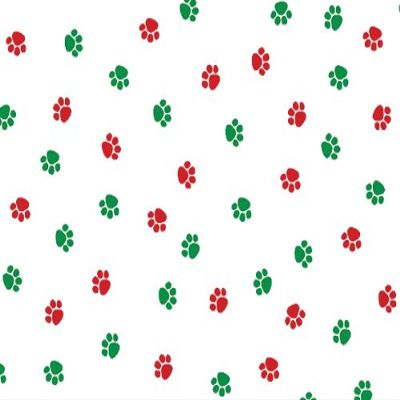 CHRISTMAS PAWS 3-1/2x2x7-1/2"Cello Bags 1.2 mil (3 unit, 100 pack per unit.)
