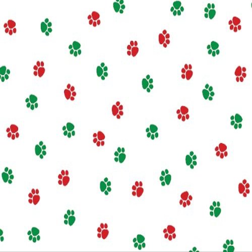 CHRISTMAS PAWS 3-1/2x2x7-1/2"Cello Bags 1.2 mil (3 unit, 100 pack per unit.)