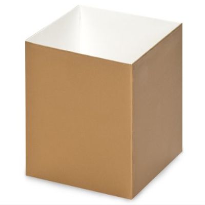 4x4x3-1/2" Solid Matte GOLDGourmet Box Base (2 Unit, 25 Pack per Unit.)