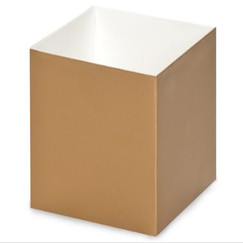 4x4x3-1/2" Solid Matte GOLDGourmet Box Base (2 Unit, 25 Pack per Unit.)