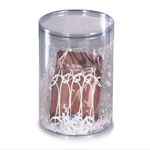 2 Pc. SMALL ROUND CLEAR ContainersCLEAR PET 4" dia. x 4" H (5 unit, 6 pack per unit.)