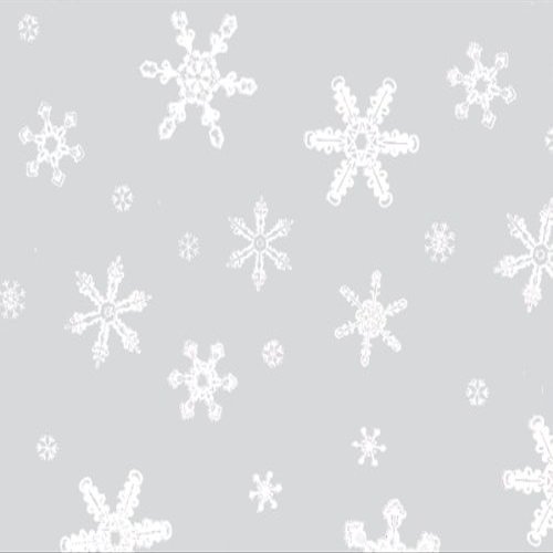 40"x100' SNOWFLAKESCello Roll 1.0 mil (3 unit, 1 pack per unit.)