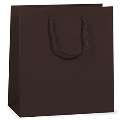 CHOCOLATE MATTE Gift Bags VOGUEMINI-PK 16x6x12" 3 unit, 10 pack per unit.