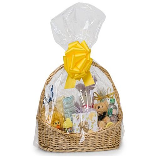 JUMBO Clear Poly Basket BagsMINI-PK 28 x 8 x 32" 1.25 mil (2 unit, 25 pack per unit.)
