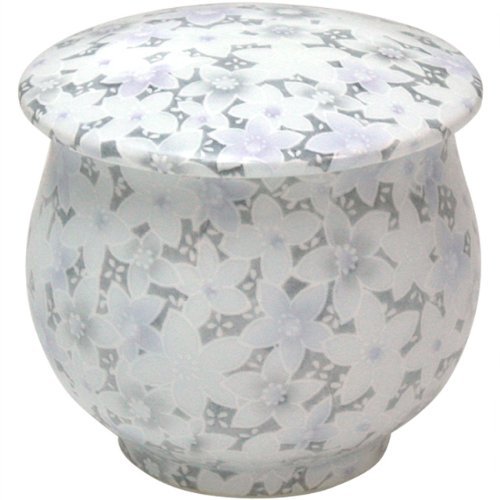 Ranchant Large Urn with Bag, Purple, 3.0 x 2.8 inches (7.5 x 7.2 cm), Kyoto Komon