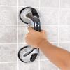 CAREX Ultra Grip Shower Grab Bar - Shower Handle and Bathroom Bar - 12 Inch Safety Bar With Dual Locking Suction Cups For Bathtubs and Showers, Chrome view 4