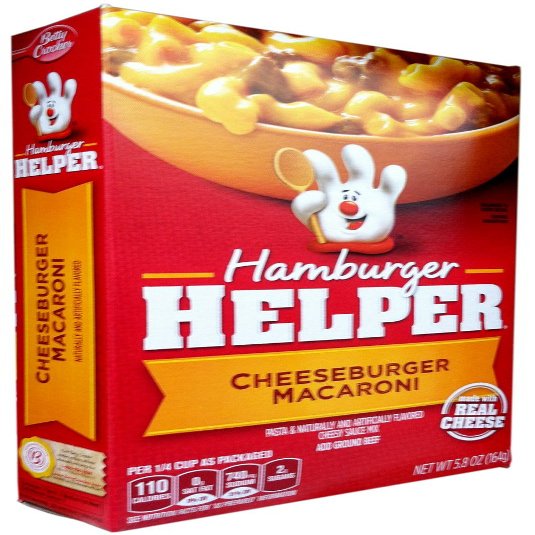 Betty Crocker CHEESEBURGER MACARONI Hamburger Helper 5.8oz (8 Pack)