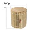 BambooMN Granulated Bamboo Charcoal Odor Absorber Bag in Decorative 4" Green and Brown Cylinder, 4 Sets view 2