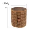 BambooMN Granulated Bamboo Charcoal Odor Absorber Bag in Decorative 4" Green and Brown Cylinder, 4 Sets view 3