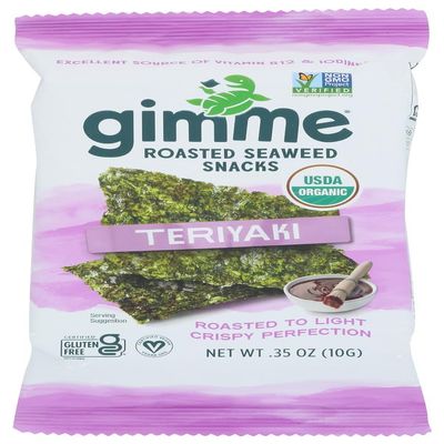 gimMe Seaweed Snck Og2 Roasted Ter 0.35 OZ (Pack of 12) - Pack Of 12