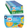 Dole Fruit Bowls No Sugar Added Snacks, Diced Peaches 4oz 24 Cups, Gluten & Dairy Free, Bulk Lunch Snacks for Kids & Adults view 1
