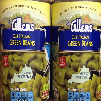 2 Pack of Allens Kentucky Wonder Cut Italian Green Beans: America's Leading Flat Beans