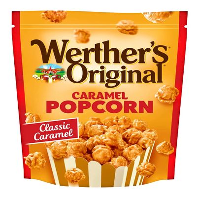 Werther's Original Caramel Popcorn, Resealable Pouch, 5.29 Oz Bag