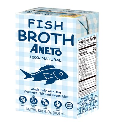 Aneto Fish Broth, 36 Ounce (Pack of 12)