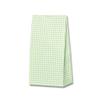 Shimojima Heiko 002698102 Fancy Bag K6 Paper Bags, With Gusset, Bleaching, Gingham, Green, 5.9 x 3.5 x 11.0 inches (15 x 9 x 28 cm), 50 Sheets view 1