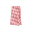 Shimojima 3078100 Heiko Paper Bags, Gusset, Fancy Bag, SS, Gingham Mini, Aka, 3.5 x 2.0 x 6.9 inches (9 x 5 x 17.5 cm), 100 Sheets view 1