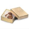 3-1/2x3-1/2x7/8" GOLD FOIL JewelryBoxes w/Non-Tarnishing Cotton (1 unit, 100 pack per unit.)