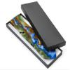 14x4-1/2x3/4 BLACK Embossed BoxesTie Box w/ Non-tarnish Cotton (1 unit, 100 pack per unit.) view 1