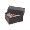 2-7/16x1-5/8x13/16" BLACK JewelryEMBOSSED Boxes w/ Non-Tarnish (1 unit, 100 pack per unit.) view 1