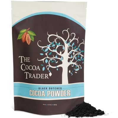 Black Cocoa Powder for Baking (1 lb)  Dutch Processed Dark Cocoa Powder, Alkalized, Unsweetened Chocolate Flavor | Natural Food Coloring Substitute | Vegan, Gluten & Sugar-Free, Keto Friendly