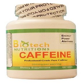 Biotech Nutritions - Biotech Nutritions Caffeine Maximum Potency, 200 mg, 120 tablets -