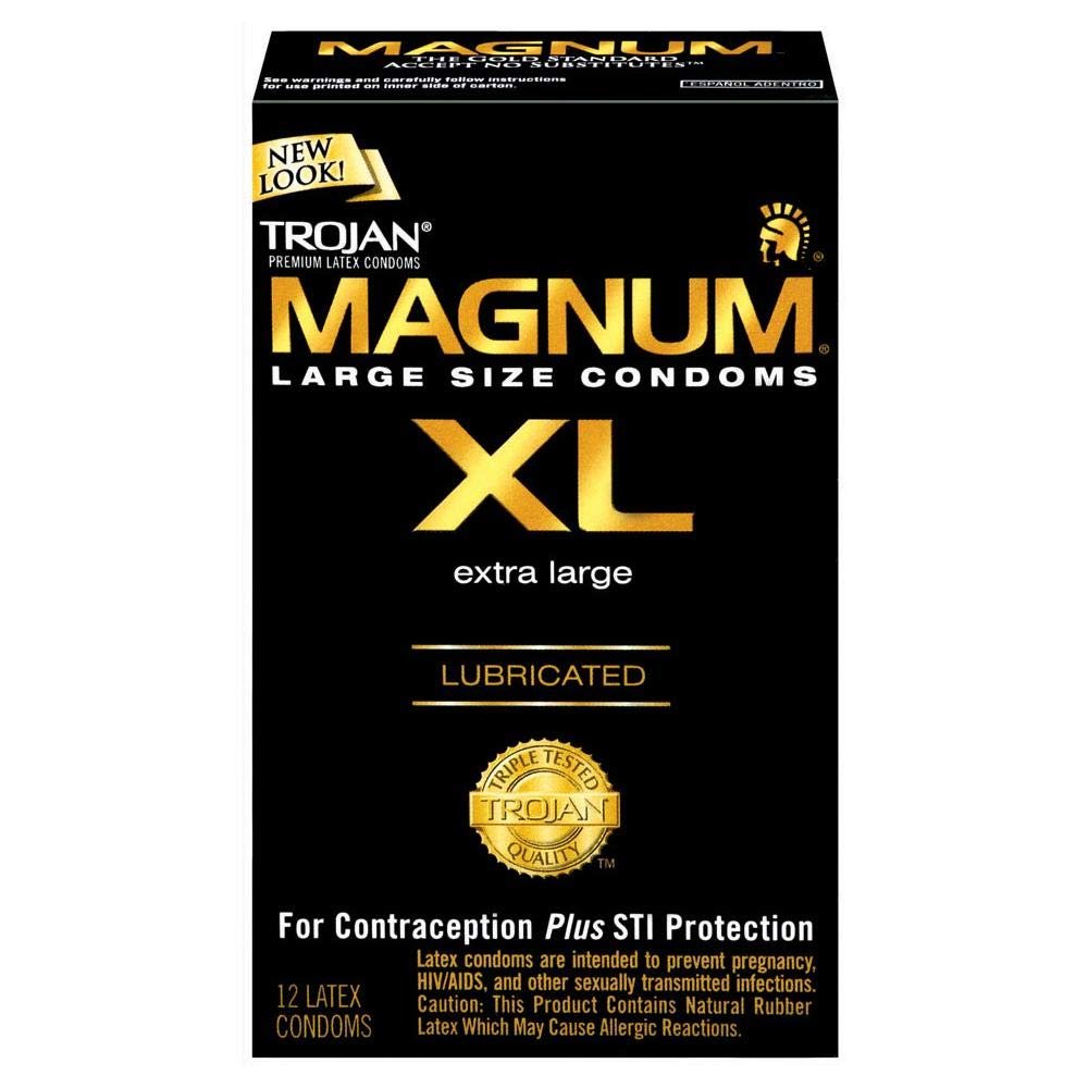 Trojan Magnum 12 Count, Pack of 5
