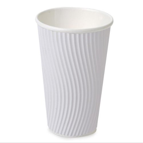 12 oz Wave Hot Paper CupWhite (1 unit, 500 pack per unit.)