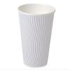 12 oz Wave Hot Paper CupWhite (1 unit, 500 pack per unit.) view 1