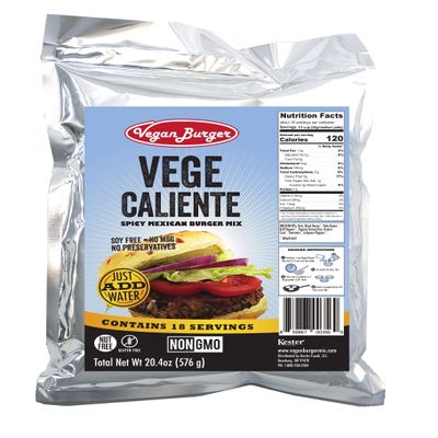 Vegan Burger (18 Serving Bag): Vege Caliente Mix - Long Term Storage 10+ Years