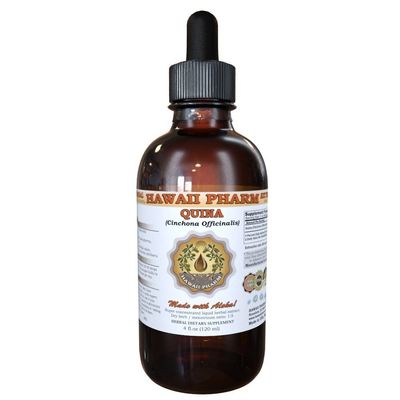 HawaiiPharm Quina (Cinchona officinalis) Liquid Extract, Tincture, Herbal Supplement, Made in USA, 4 fl.oz